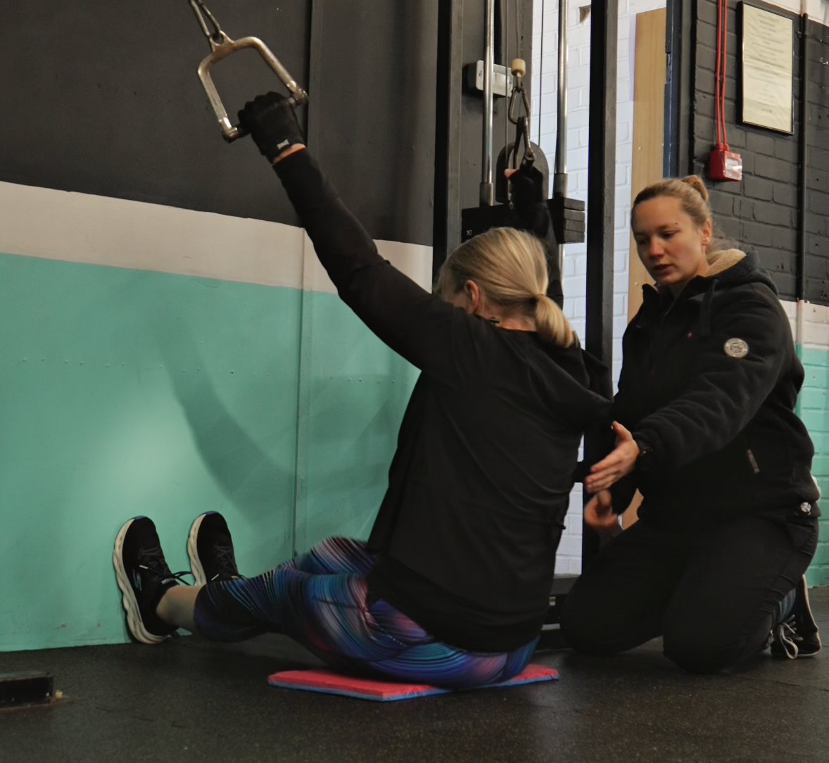 Ana coaching floor exercise